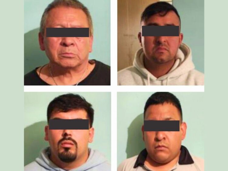 Los detenidos en el operativo antidrogas en Miguel Hidalgo. AMEXI