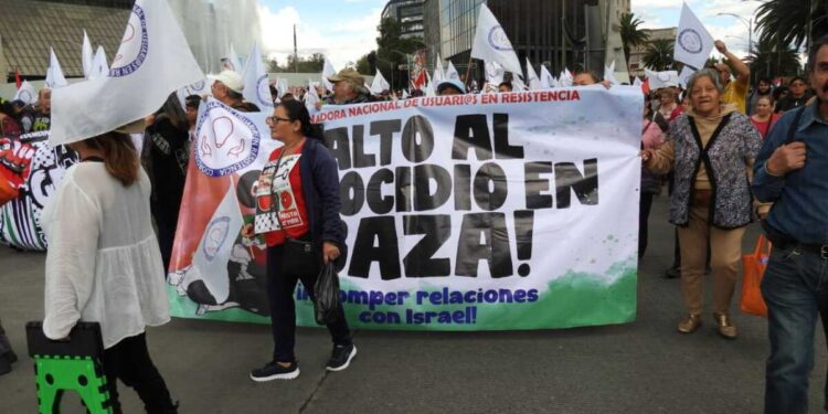 Marcha pro-Palestina en la CDMX, exigen un alto al fuego en Gaza