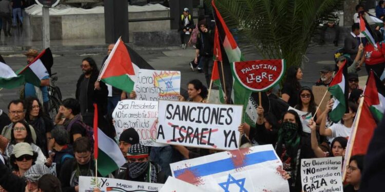Marcha pro-Palestina en la CDMX, exigen un alto al fuego en Gaza