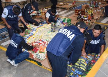 Refuerza Marina distribución de ayuda humanitaria hacia zonas afectadas por las lluvias