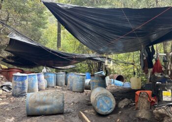 La Armada de México informó que en el operativo realizado en Cupia, Durango, fueron decomisados más de 2 mil 700 kilos de metanfetamina.