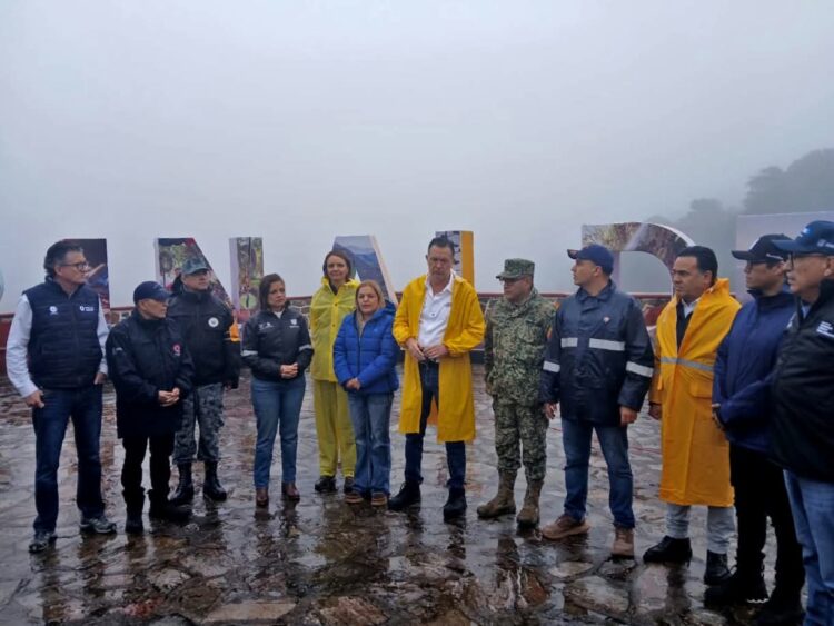 Muricio Kuri en labores por las lluvias. AMEXI / Foto @gobqro
