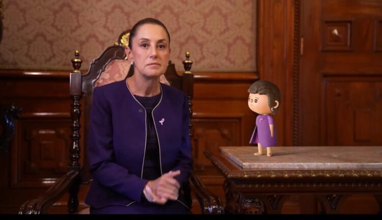 Ciudad de México. 26 de octubre, 2025. México cambiará el modelo de atención de cáncer de mama Sheinbaum. AMEXI / FOTO: Redes Sociales