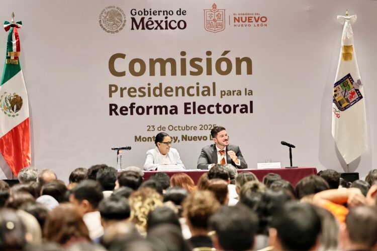 Nuevo León. 23 de octubre, 2025. México vive un momento histórico en torno a la reforma electoral. AMEXI / FOTO: cortesia @rosaicela_