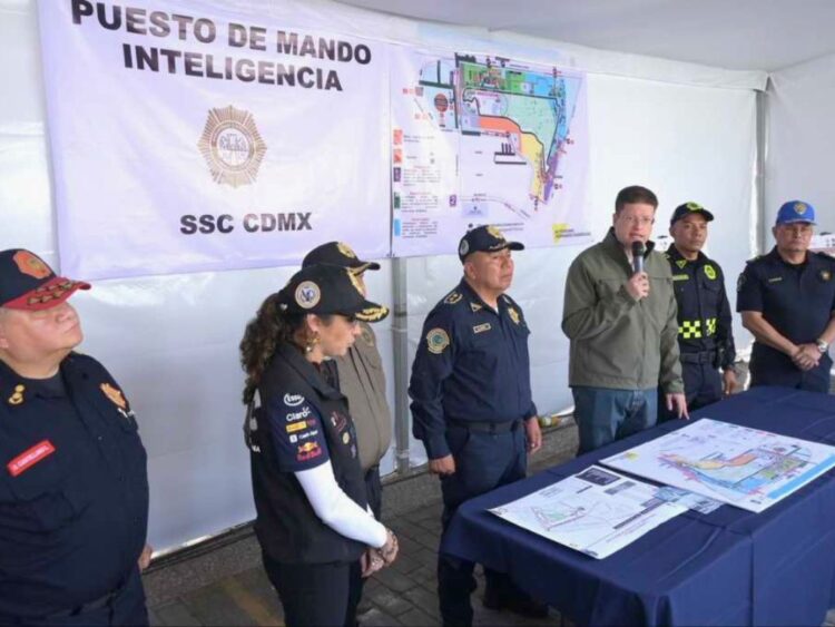 Operativo de seguridad para el GP Fórmula 1 de la CDMX. AMEXI