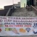 Paro Nacional de Trabajadores de el SAT. 14 de octubre de 2025. AMEXI Foto X @satparonacional