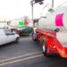 Piperos bloquean la carretera México-Texcoco, en Los Reyes La Paz. 27 de octubre de 2025. Foto RRSS