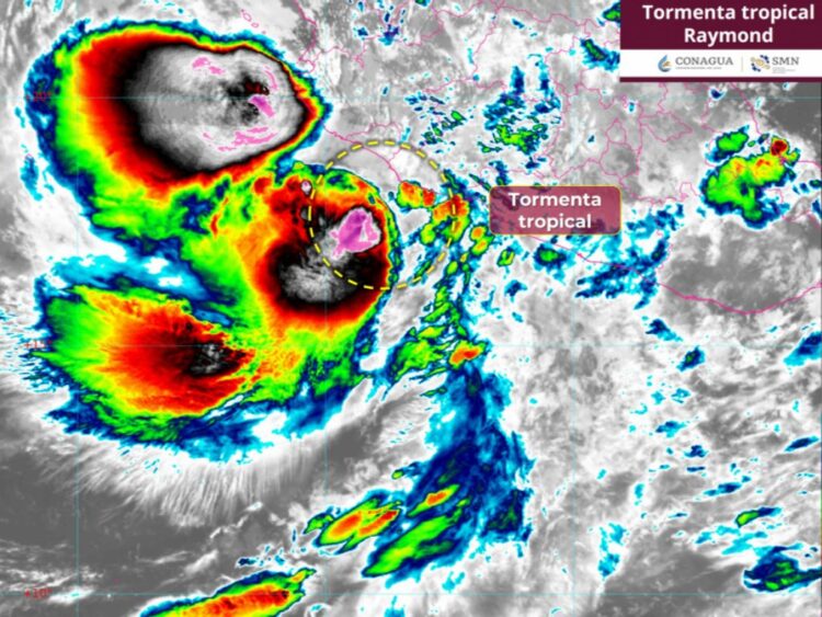 La tormenta tropical Raymond ocasionará lluvias fuertes a intensas en Michoacán | AMEXI/FOTO: X @conagua_clima