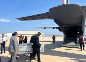 Repatriación de migrantes oaxaqueños fallecidos en EU. AMEXI