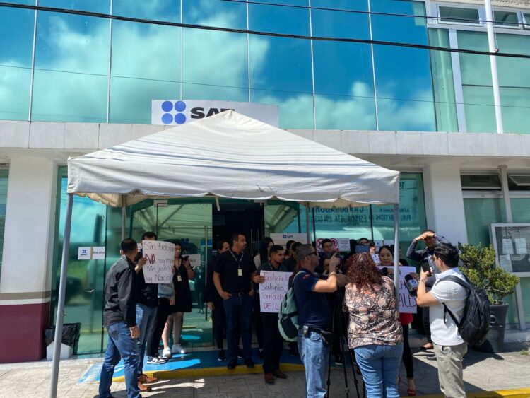 SAT reagenda más de tres mil citas tras manifestación de trabajadores