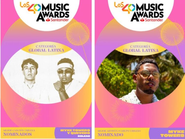 Myke Towers suma dos nominaciones en LOS40 Music Awards Santander 2025