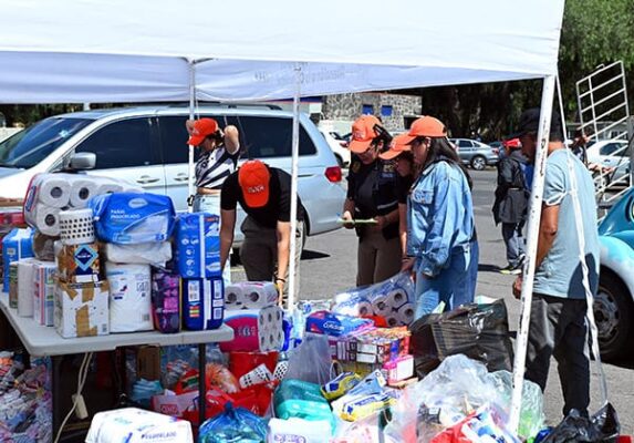 UNAM reunió 65 toneladas de ayuda. 18 de octubre, 2025. AMEXI / Foto: cortesía UNAM