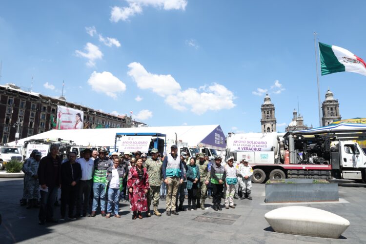 El gobierno de la CDMX envía equipo de apoyo solidario a Veracruz