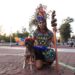 Un Día de Muertos con un espeluznante y peludo desfile de disfraces