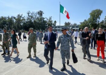 Michoacán, 23 de octubre, 2025. Reforzaron acciones de vigilancia y operativos de seguridad en Tepalcatepec. AMEXI / FOTO: SSP