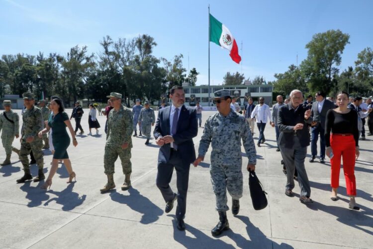 Michoacán, 23 de octubre, 2025. Reforzaron acciones de vigilancia y operativos de seguridad en Tepalcatepec. AMEXI / FOTO: SSP
