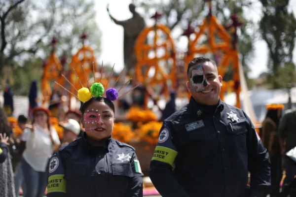 Michoacán. 30 de octubre, 2025. Más de mil agentes del orden vigilarán la Noche de Muertos en Michoacán. AMEXI / FOTO: Gobierno de Michoacán