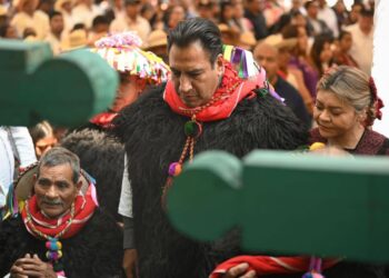 Gobernador de Chiapas participa en Congreso Estatal Indígena. AMEXI / Foto @ramirezlalo_