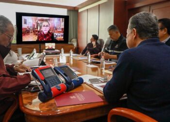 Hidalgo bajo lluvia. AMEXI / Foto @juliomenchaca_