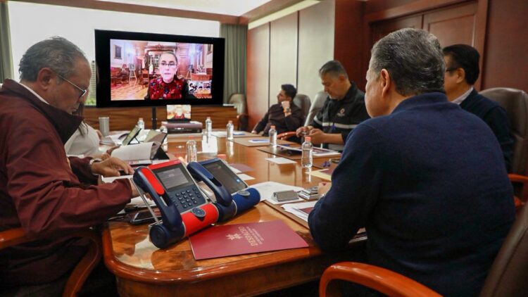 Hidalgo bajo lluvia. AMEXI / Foto @juliomenchaca_