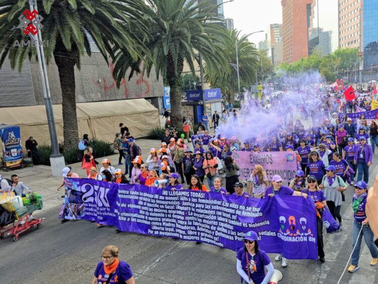 La marcha del 25N en la CDMX: Por justicia y un feminismo revolucionario