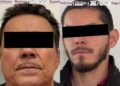 Abdel “N” y Miguel Ángel “N”, detenidos en Sonora por tráfico de armas y drogas a Estados Unidos. AMEXI Foto Especial