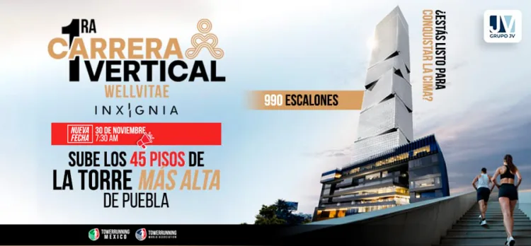 El Tower Running llega a Puebla el 30 de noviembre