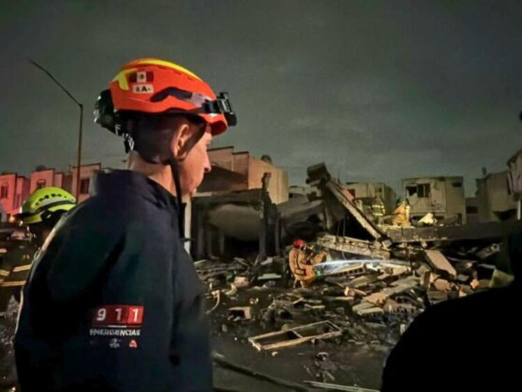 Explosión en Pesquería Nuevo León. /AMEXI