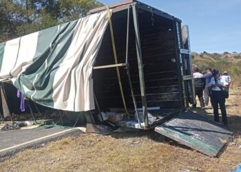 Volcadura peregrinos