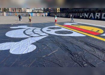Generación Z, bandera para la marcha del 15 de noviembre en el Zócalo. AMEXI Foto cortesía Agustín Orozco