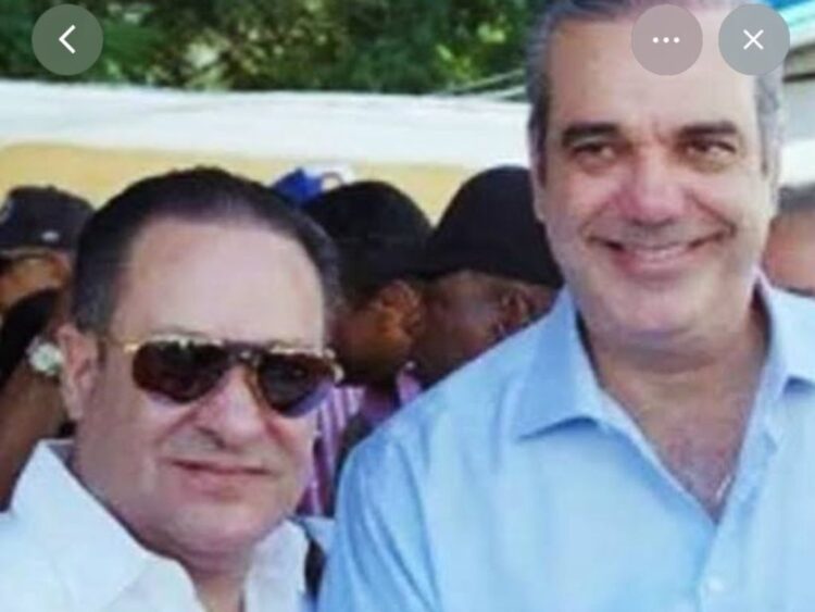 José Ignacio Paliza, presidente del Partido Revolucionario Moderno (PRM), y Luis Abinader, presidente de República Dominicana. AMEXI Foto Redes Sociales