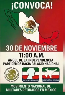 Militares retirados exigen dignificación y pensiones justas en Marcha Nacional