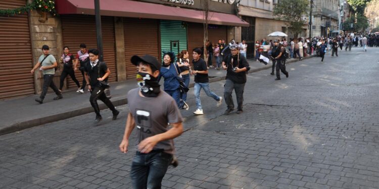 Marcha Generación Z del 20 de noviembre de 2025. AMEXI/Foto: Benjamín Flores