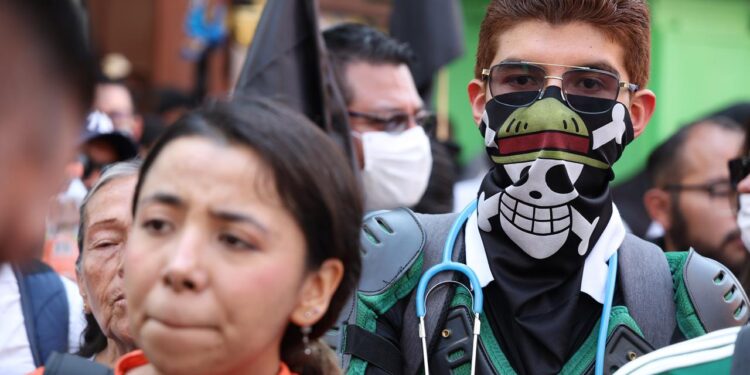 Marcha Generación Z del 20 de noviembre de 2025. AMEXI/Foto: Benjamín Flores