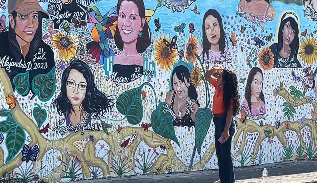 Vista del mural monumental inaugurado en el barrio de Tlaltenango. /AMEXI