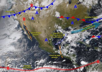Nuevo frente frío ocasionará un marcado descenso de temperaturas en el norte del país | AMEXI/FOTO: X @conagua_clima