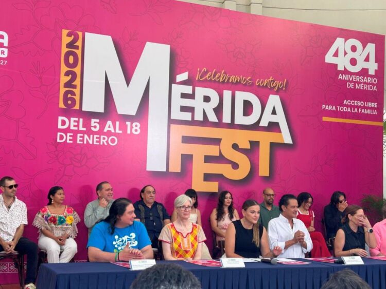 Presentan Mérida Fest 2026. AMEXI Foto Jesús Mejía