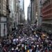 Protestas contra Trump en Nueva York. Violencia Foto Captura de video