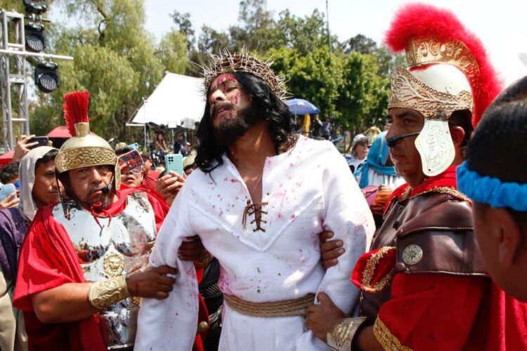 Representación de la Pasión de Cristo en Iztapalapa. AMEXI/Foto: Especial