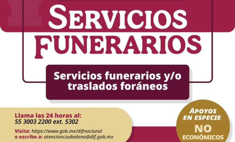Apoyo de servicios funerarios gratuitos a familias en situación de vulnerabilidad