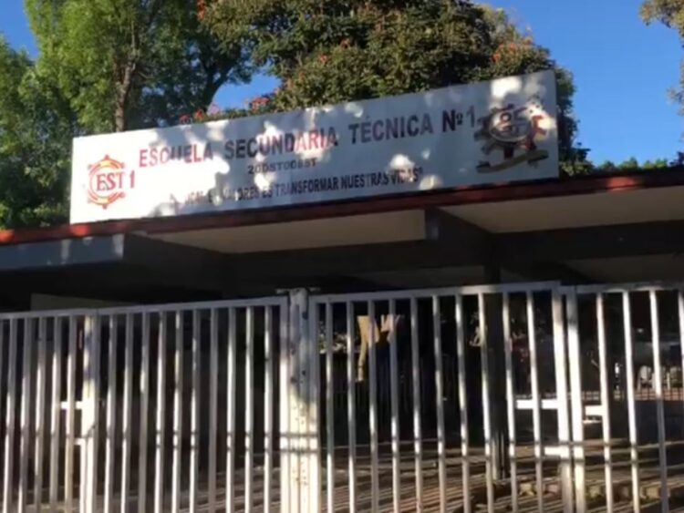 Secundaria técnica 1, de Oaxaca. AMEXI Foto Captura de video de Oscar Rodríguez