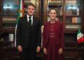 Sheinbaum recibe a Emmanuel Macron
