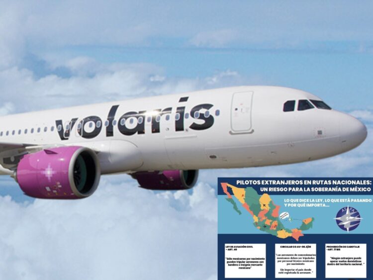 ASPA advierte riesgo a la soberanía por autorización a pilotos extranjeros en Volaris