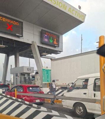 Estado de México, 3 de noviembre, 2025. Mantienen bloqueos en Arco Norte por protesta de transportistas. AMEXI / FOTO: Redes Sociales