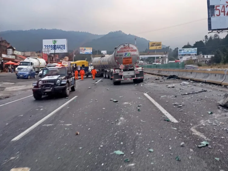 Accidente de pipa en La Marquesa deja tres personas lesionadas