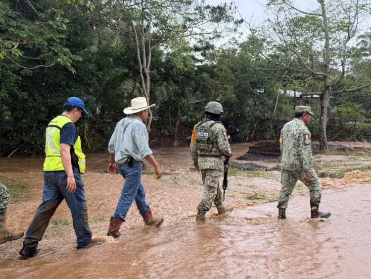 Activan Plan DNIII en Catemaco, Veracruz, por lluvias