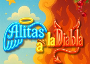 Cartel oficial de la pastorela Alitas a la Diabla, producción de Xpresión Centro de Capacitación Artística.