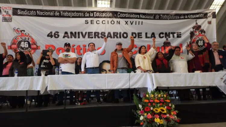 CNTE celebra su 46 aniversario con llamado a huelga nacional en 2026