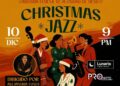 Cartel oficial del concierto “Christmas Jazz” de la Camerata Femenil dirigido por Alejandra Funez en el Lunario del Auditorio Nacional.