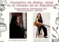 Eva María Santana e Isolde Santana interpretando obras de compositoras silenciadas del Romanticismo alemán en concierto.